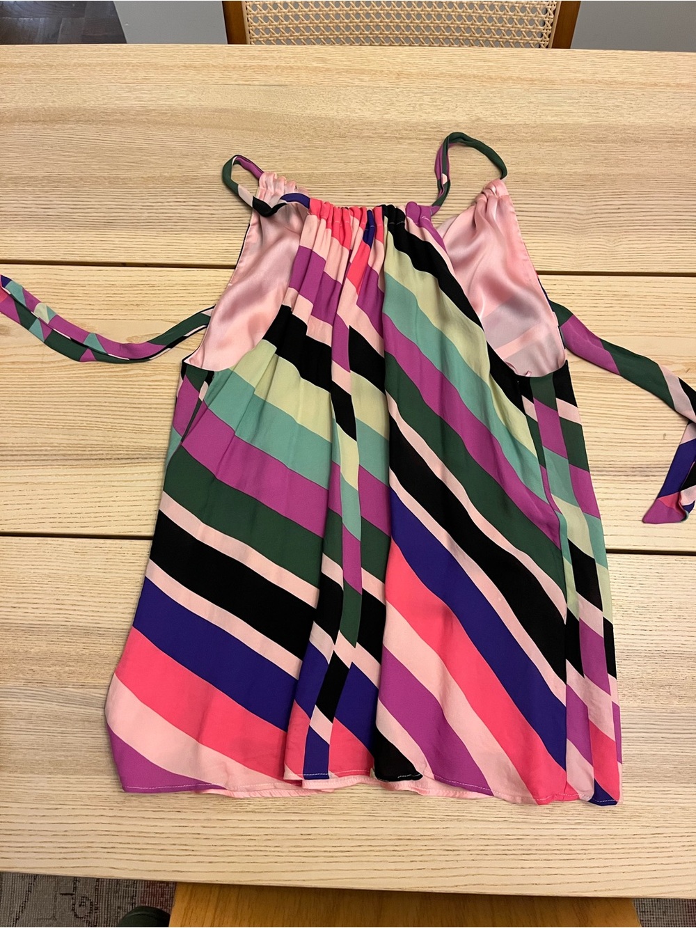 Trina Turk Multi-Color Striped Sleeveless Top